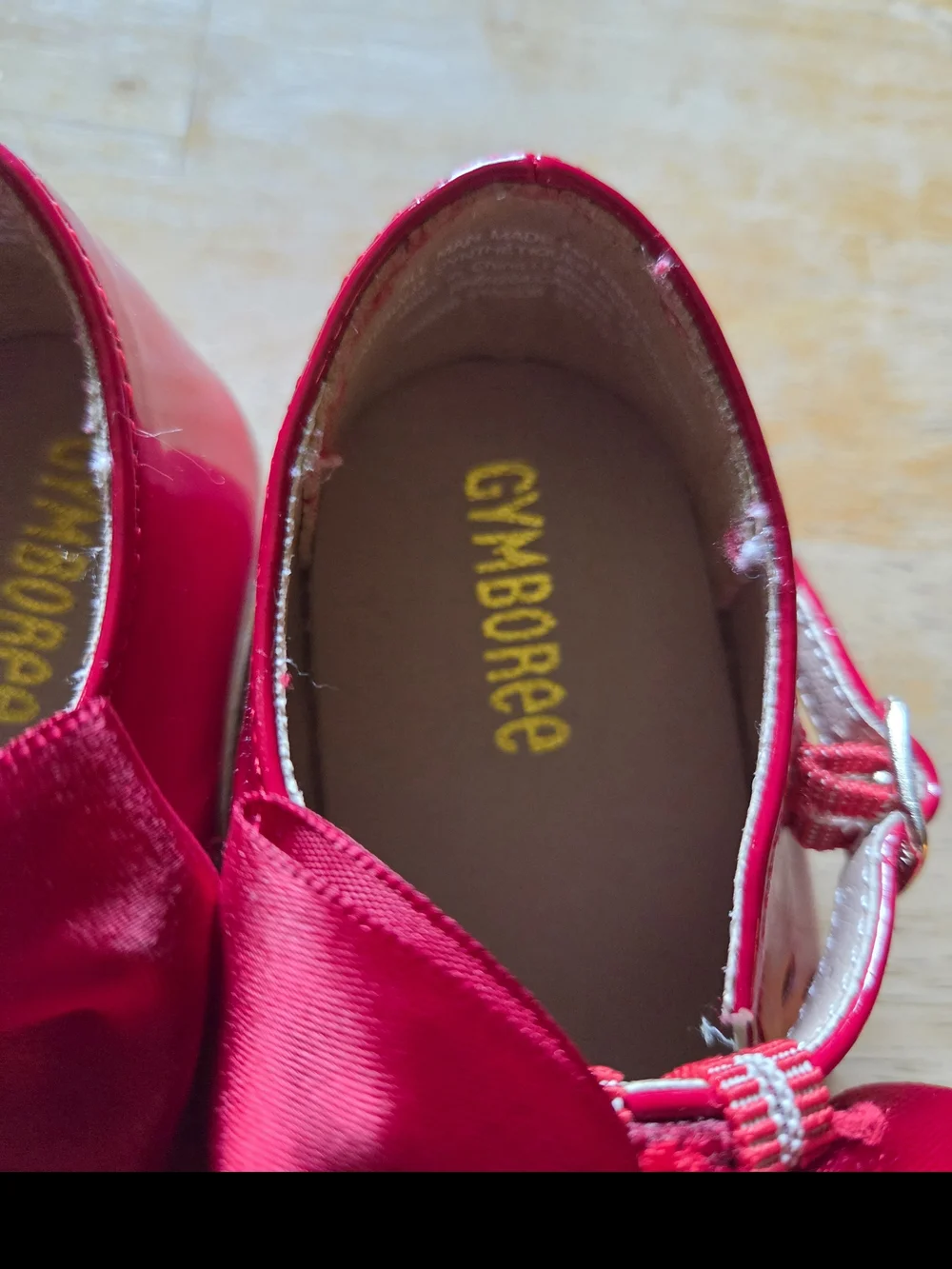 Gymboree Red Satin Bow Mary Jane Shoes for Kids